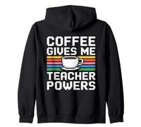 Coffee Gives Me Teacher Power Sudadera con Capucha