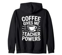 Coffee Gives Me Teacher Power Sudadera con Capucha
