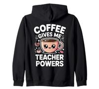 Coffee Gives Me Teacher Power Sudadera con Capucha