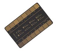 Coffee Grind Ruler - 3.35in Portable Coffee Measuring Tool | PP Brew Guide - Precision coffe grind ruler with scale for accurate brewing roasting and cafe or home coffe preparation