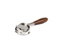 Coffee Handle, Portafiltro sin fondo de 3 orejas de 58mm, Compatible con Barsetto/LEHEHE/Petrus3899/Breville VCF-125X, mango hueco de café desnudo(Walnut wood)
