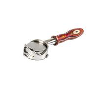 Coffee Handle, Portafiltro sin fondo de 3 orejas de 58mm, Compatible con Barsetto/LEHEHE/Petrus3899/Breville VCF-125X, mango hueco de café desnudo(D Colore wood)