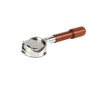 Coffee Handle, Portafiltro sin fondo de 3 orejas de 58mm, Compatible con Barsetto/LEHEHE/Petrus3899/Breville VCF-125X, mango hueco de café desnudo(C1 red wood)