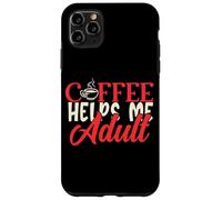 Coffee Helps Me Adult Mujeres Humor Mamá Hombre Padres Papá Ropa Carcasa para iPhone 11 Pro MAX