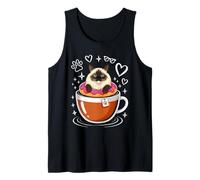 Coffee Himalayan Cat Donut Camiseta sin Mangas