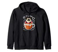 Coffee Himalayan Cat Donut Sudadera con Capucha