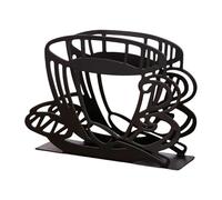 Coffee Holder, 5.71x1.77x4.13 Inches Coffee Cup Shape Iron Cafe Decor, Filter Paper Organizer, For Home Kitchen Restaurant Picnic Parties Weddings Camping Travel