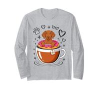 Coffee Hungarian Vizsla Donut Magyar Vizslas Manga Larga