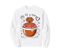 Coffee Hungarian Vizsla Donut Magyar Vizslas Sudadera