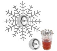 Coffee Ice Ball Mold - Freezer Sphere Maker for Cold Brew Iced Drinks | Silicone Tray with Easy Release Design, Large Round Cubes Keep Beverages Chilled Longer, Perfect for Summer 0.98x0.98x0.98 in