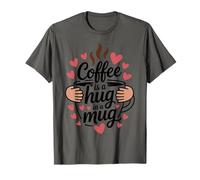 Coffee Is A Hug In A Mug Barista Divertido sobre el Café Camiseta