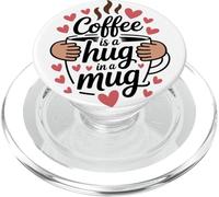 Coffee Is A Hug In A Mug Barista Divertido sobre el Café PopSockets PopGrip para MagSafe
