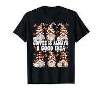 Coffee Is Always A Good Idea Funny GNOME Graphic Coffee Crew Camiseta