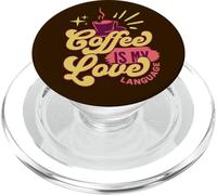Coffee is my-Love - Taza de café con Texto en alemán Coffee is my-Lo PopSockets PopGrip para MagSafe