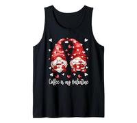 Coffee Is My Valentine For Barista Couples Valentines GNOME Camiseta sin Mangas