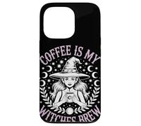 Coffee Is My Witches Brew Witchy Vibe Café de Halloween Carcasa para iPhone 13 Pro
