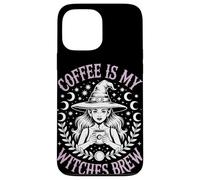 Coffee Is My Witches Brew Witchy Vibe Café de Halloween Carcasa para iPhone 13 Pro MAX