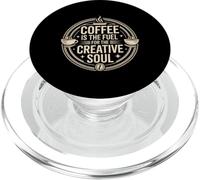 Coffee Is The Fuel For The Creative Soul Caffeine Brew - PopSockets PopGrip para MagSafe