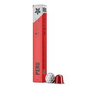 Coffee Island Peru Cápsulas de aluminio Espresso de Tostado Ligero (10 unidades) - Compatible con máquinas Nespresso