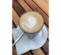 Coffee Journal Notebook: 120 pages, 6x9 inch size, Gloss finish, Latte cover