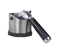 Coffee Knock Box - 750ml Stainless Steel Espresso Bin, Durable Knock Container, Non-Slip Base with Easy Cleaning, Accessories for Home Kitchen Countertop, Restaurant, Coffee Shop