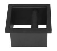 Coffee Knock Box | Bandeja de dispensación de suelos de acero inoxidable para estaciones de café | Diseño de boca plana para facilitar el golpe/Barista del hogar/uso de café | Sturdy & Easy to Install