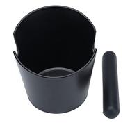 Coffee Knock Box Black Mini Portable Grounds Dump Bin With Knock Bar For Kitchen Office Coffee Shop Plastic Rubber 13x15cm