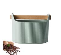 Coffee Knock Box - Contenedor de café molido, cubo de basura extraíble para espresso, 1300 ml, absorbente de golpes, antideslizante, para oficinas en casa