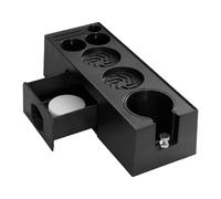 Coffee Knock Box - Estación organizadora de café expreso con soporte de portafiltro, construcción resistente, diseño compacto de encimera, organizador de accesorios de café para cocina, baristaCorner