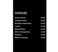 Coffee list: Work Notebook, Funny Office Gift for Women, Coworker, Boss, Secret Santa Gag Gift (Blank Lined Journal)