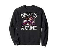 Coffee Lover Espresso Skull Decaf Is A Crime Sudadera