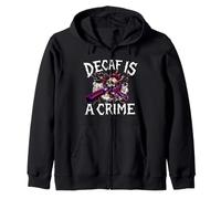 Coffee Lover Espresso Skull Decaf Is A Crime Sudadera con Capucha