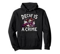 Coffee Lover Espresso Skull Decaf Is A Crime Sudadera con Capucha