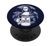 Coffee Lover Famous Art Espresso Latte Cafe Kaffee PopSockets PopGrip Adhesivo