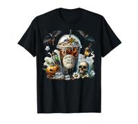 Coffee Lover Graphic For Mom & Dad Spooky Coffee Halloween Camiseta