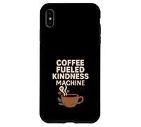 Coffee Lover Kindness Club Mensaje Positivo Cafeína Gráfico Carcasa para iPhone XS MAX