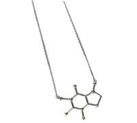 Coffee Lover Necklace Women Unique Science Jewelry Chemistry Enthusiasts Stylish Pendant Present for Versatile Fashion Accessory
