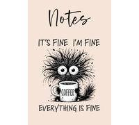 Coffee Lover Notebook: Composition Book, 6" x 9" - 120 Lined Pages, Black and White Monster Sketch Journal, Cafe Addict Gift