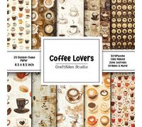 Coffee Lovers Scrapbook Paper: Decorative double sided craft paper Coffee themed for scrapbooking, card making, junk journal
