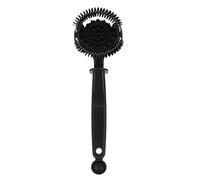 Coffee Machine Brewing Head Clean Brush, Wireless Coffee Maker Cleaning Brush Tool, High - Efficiency Arc Brush with Tail Powder Spoon, Heat - Resistant Plastic Handle with Anti - (58MM)