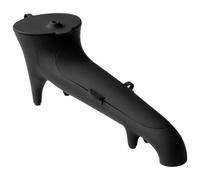 Coffee Machine Funnel - Fast Water Tank Access, Long Angled Spout Charcoal Grey Look, 23.5cm Length + 8.6cm Wide Mouth, Flexible Silicone Durable Material - For Rear Tanks & Worktop