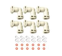 Coffee Machine L-Shaped Fluid Connector Compatible with Jura A ENA GIGA Z6 Z8 Hose Connector Durable Plastic Water