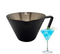 Coffee Measuring Cup, Stainless Steel Heat-Resistant Beaker, Double Spout Pitcher, 3-Scale Measurement, Beaker Brewing Tool for Cooking, Baking, 2.83x3.54x2.99 inches