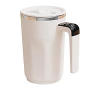 Coffee Mug - 3.43x2.76x5.51inch 400ml Rechargeable Smart Mug, LCD Temperature Display, Self-Stirring Electric Stainless Steel Drinkware With Lid | Coffee And Tea Home, Office Cocoa