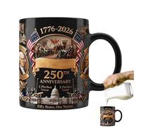 Coffee Mug - American 250th Patriotic Home Decor,450ml 250th US Coffee Mug Tea Cups,for Milk Latte Juice Water Office Kitchen Birthday Party Men Women