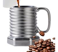 Coffee Mug - Ceramic Cup for Hot Beverages | with Comfortable Handle, Ideal for Coffee Tea Hot Chocolate or Latte, Kitchen and Dining Table Accessory for Home and Office Use 2.95x4.13 in