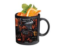 Coffee Mug Ceramic, Microwave Dishwasher Safe, Mechanic Theme Cup, Hot Cold Beverage, Tea Milk Holder, Camping Dorm Drinkware, Hotel Apartment Kitchen, Drinking Cup for Home Use