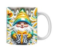 Coffee Mug - Christmas Mug | Gnome Mug | Ceramic Garden Mug With Colorful Gnomes Christmas Gnome Mug For Cool Birthday Mug Coffee Cup For Mom, Best Friend & Co-worker