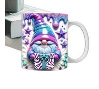 Coffee Mug - Christmas Mug | Gnome Mug | Ceramic Garden Mug With Colorful Gnomes Christmas Gnome Mug For Cool Birthday Mug Coffee Cup For Mom, Best Friend & Co-worker
