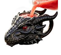 Coffee Mug, Dragon Head Resin Ornament Decorative Drinking Cup Feature, Fantasy Style Coffee Tea Mug for Birthday Christmas Thanksgiving Gift for Husband Dad Home Kitchen Bar Office Use